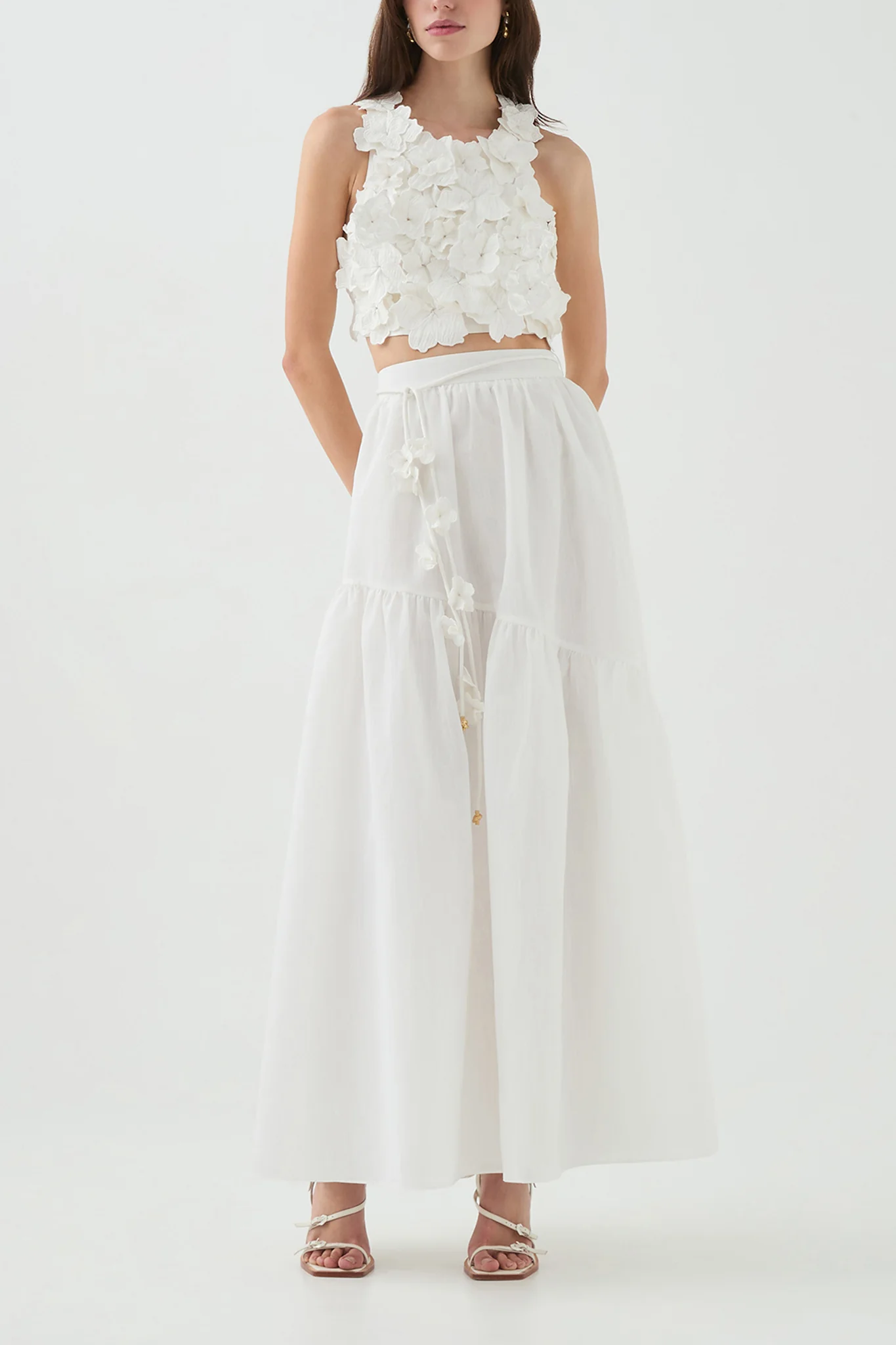Splendour Flower Shell Top