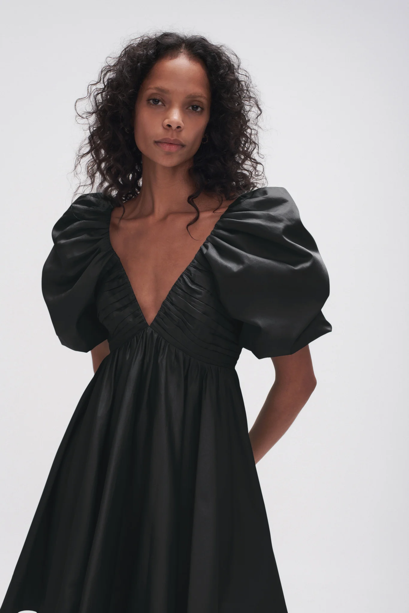 Gabrielle Plunge Mini Dress