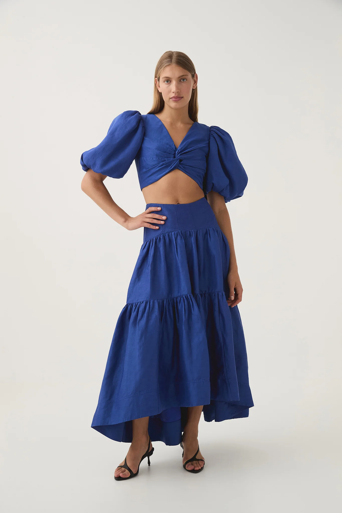 Reverb Puff Sleeve Cropped Top