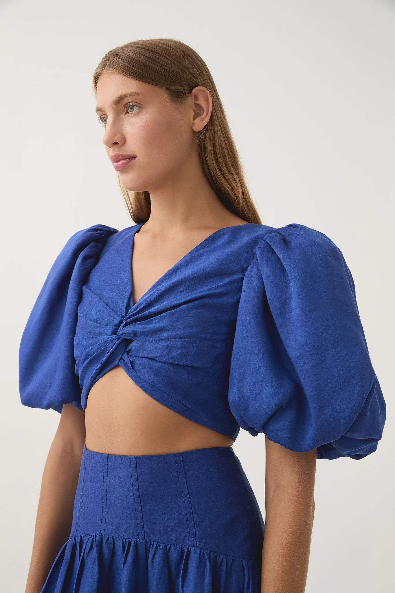 Reverb Puff Sleeve Cropped Top