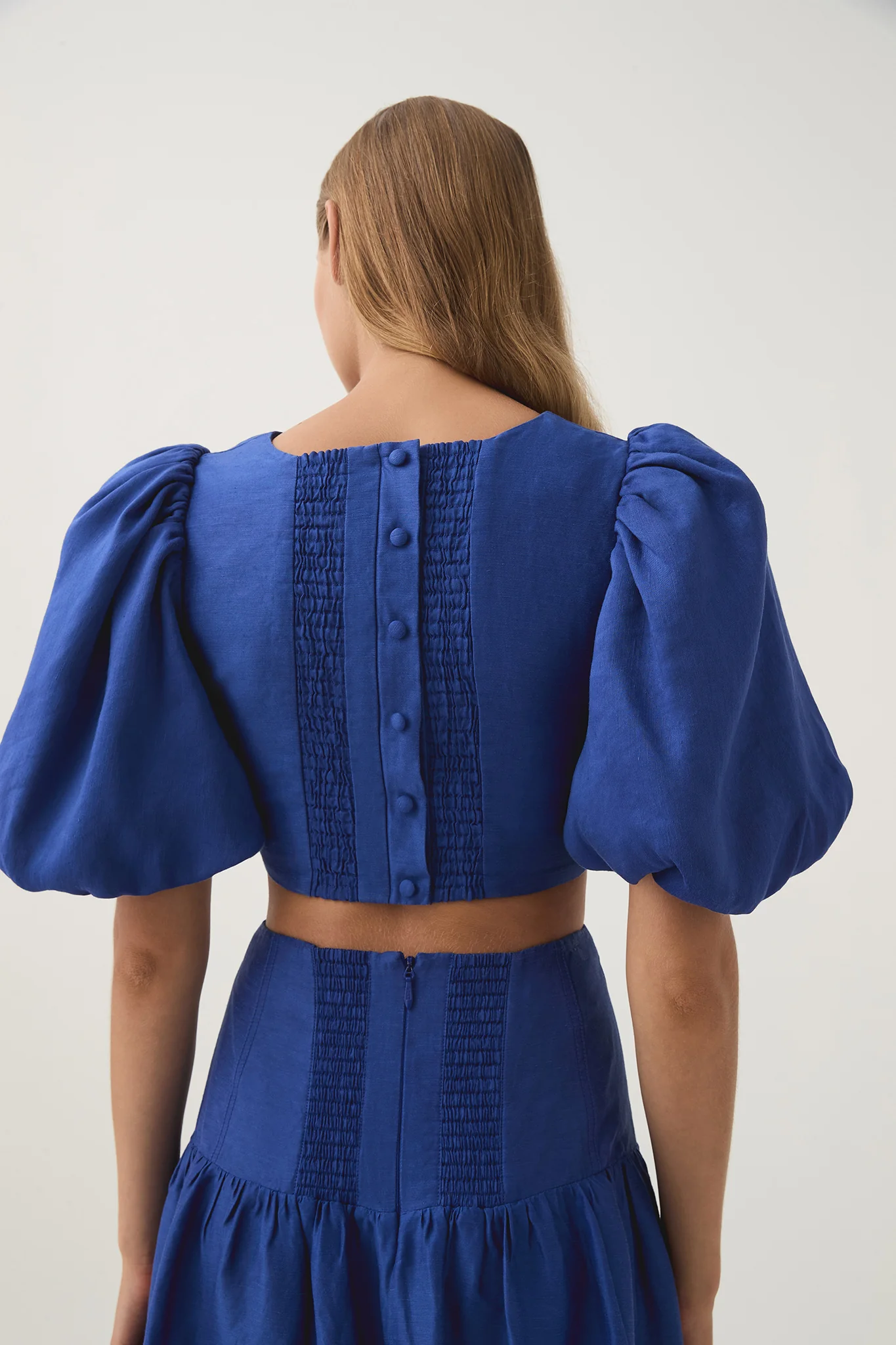 Reverb Puff Sleeve Cropped Top