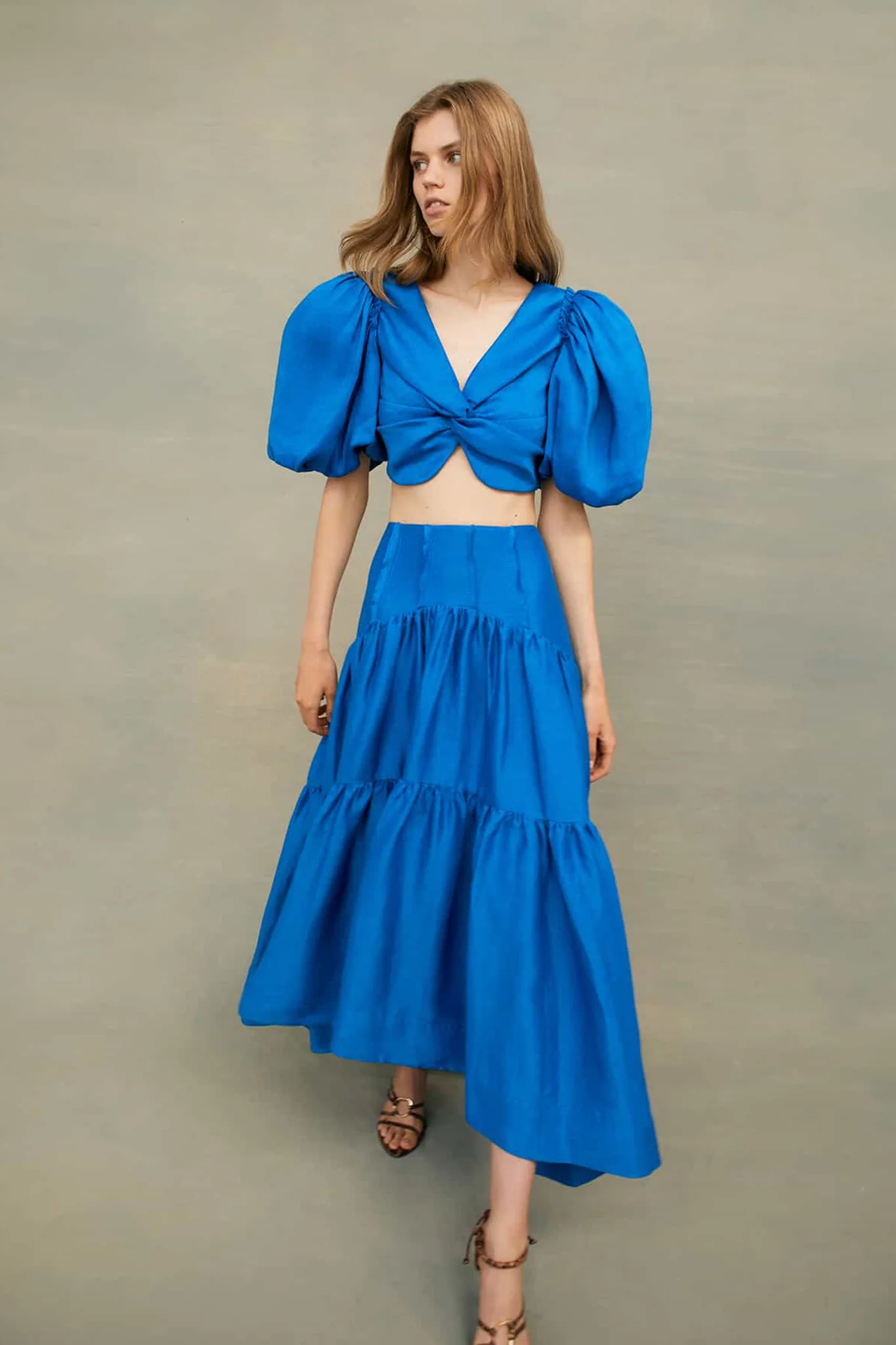 Reverb Puff Sleeve Cropped Top