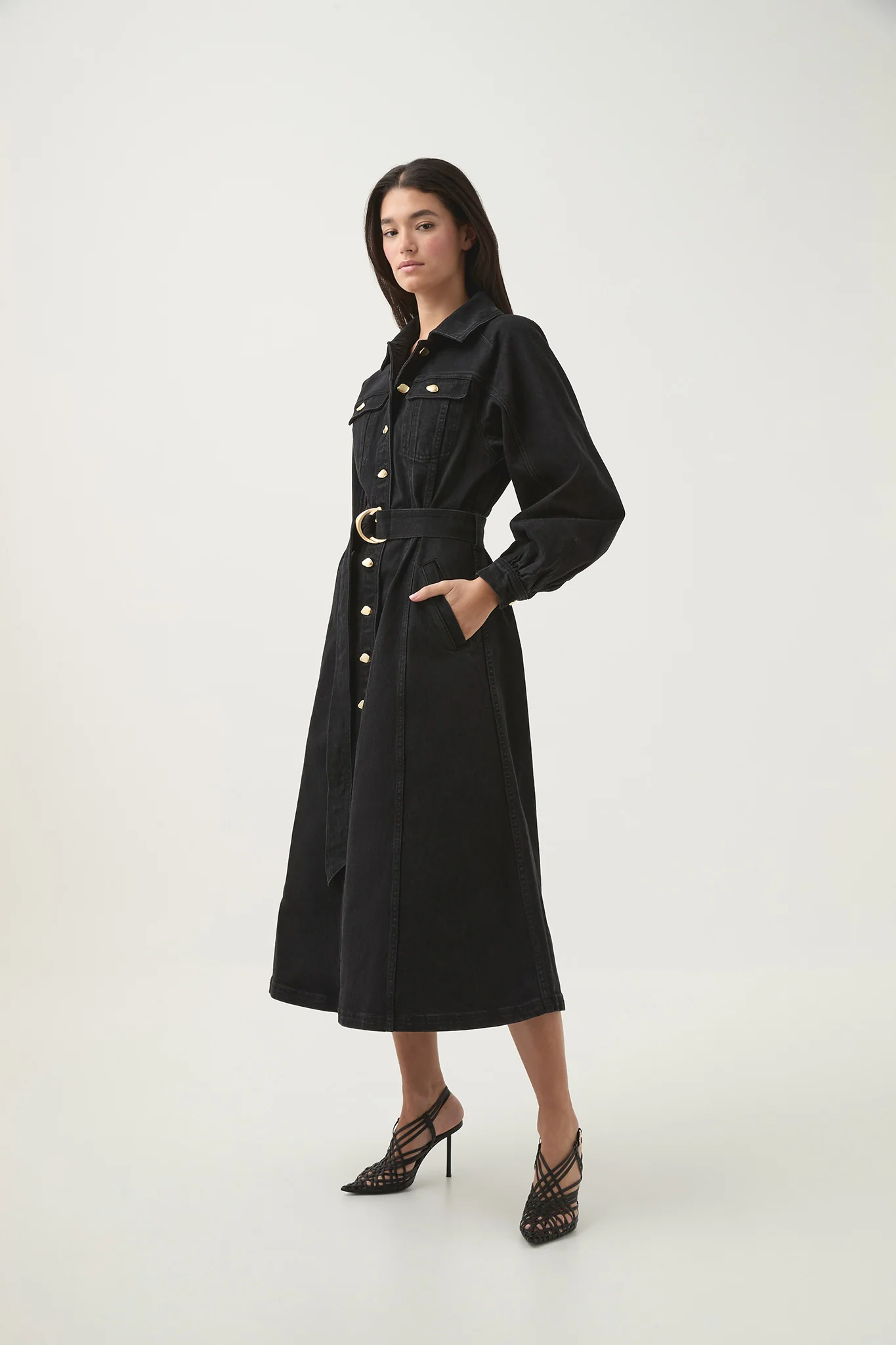 Maya Denim Midi Dress