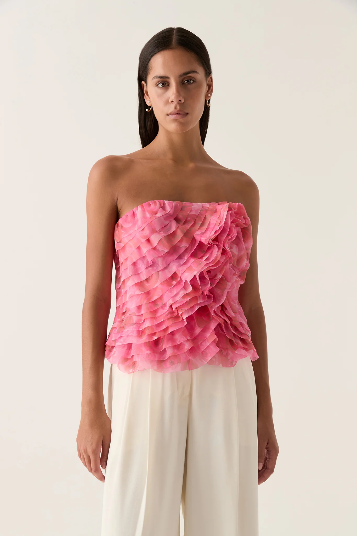 9230-charmed-rosette-ruffle-bustier-3.webp Charmed Rosette Ruffle Bustier
