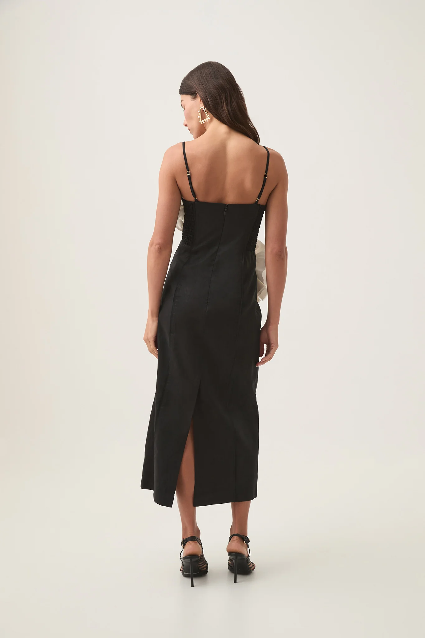 Parallels Spiral Midi Dress