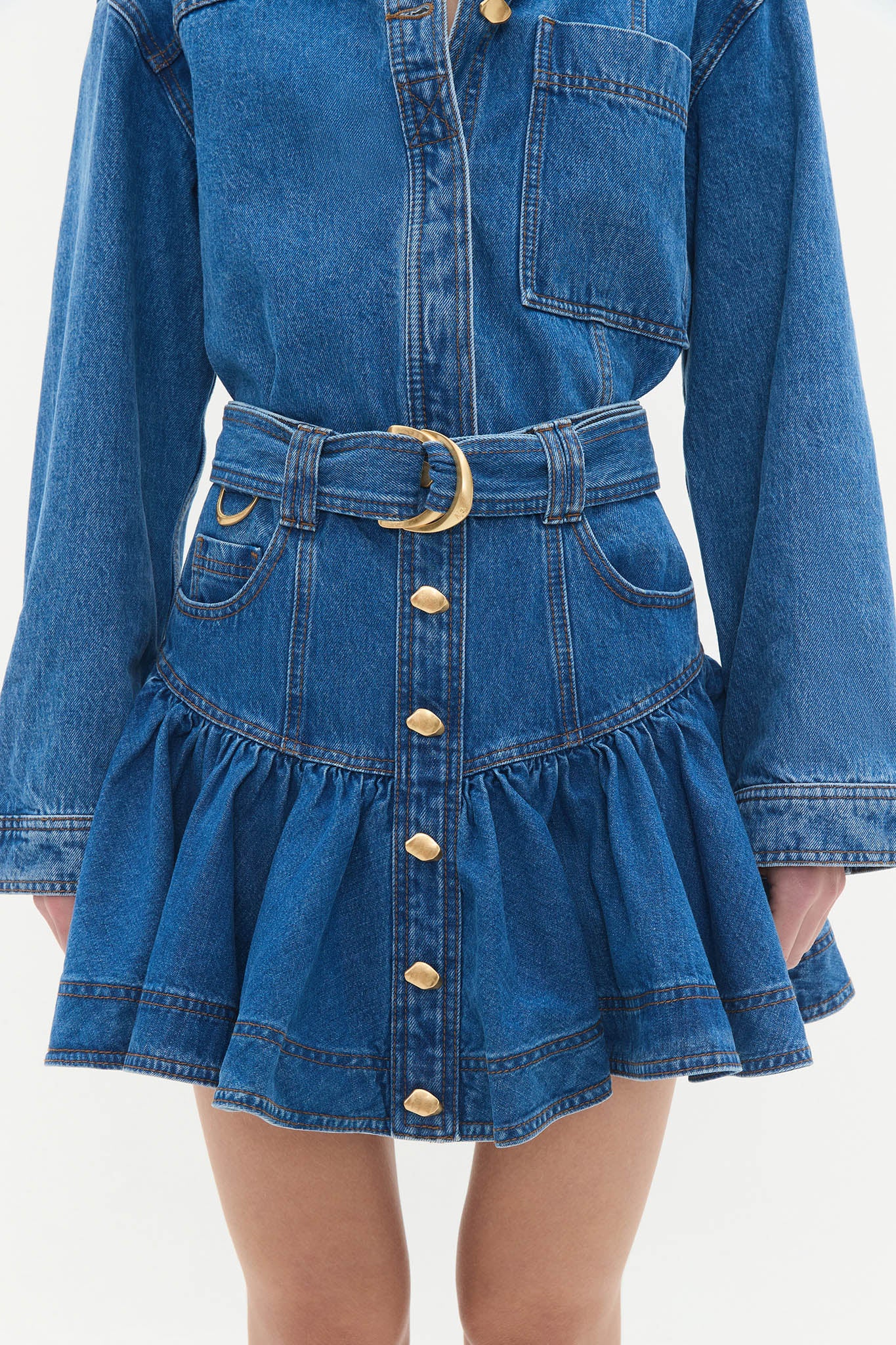 Elena Denim Mini Skirt