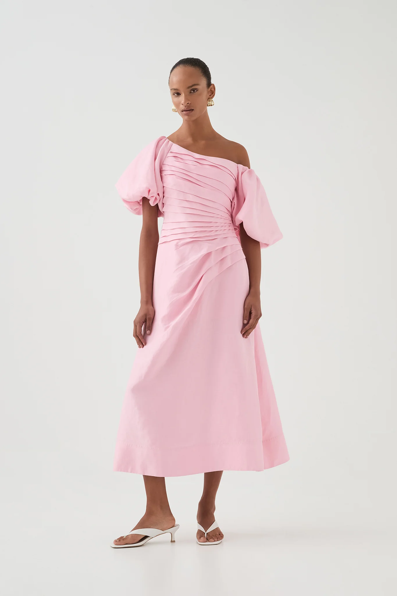 Cadence Ruched Midi Dress