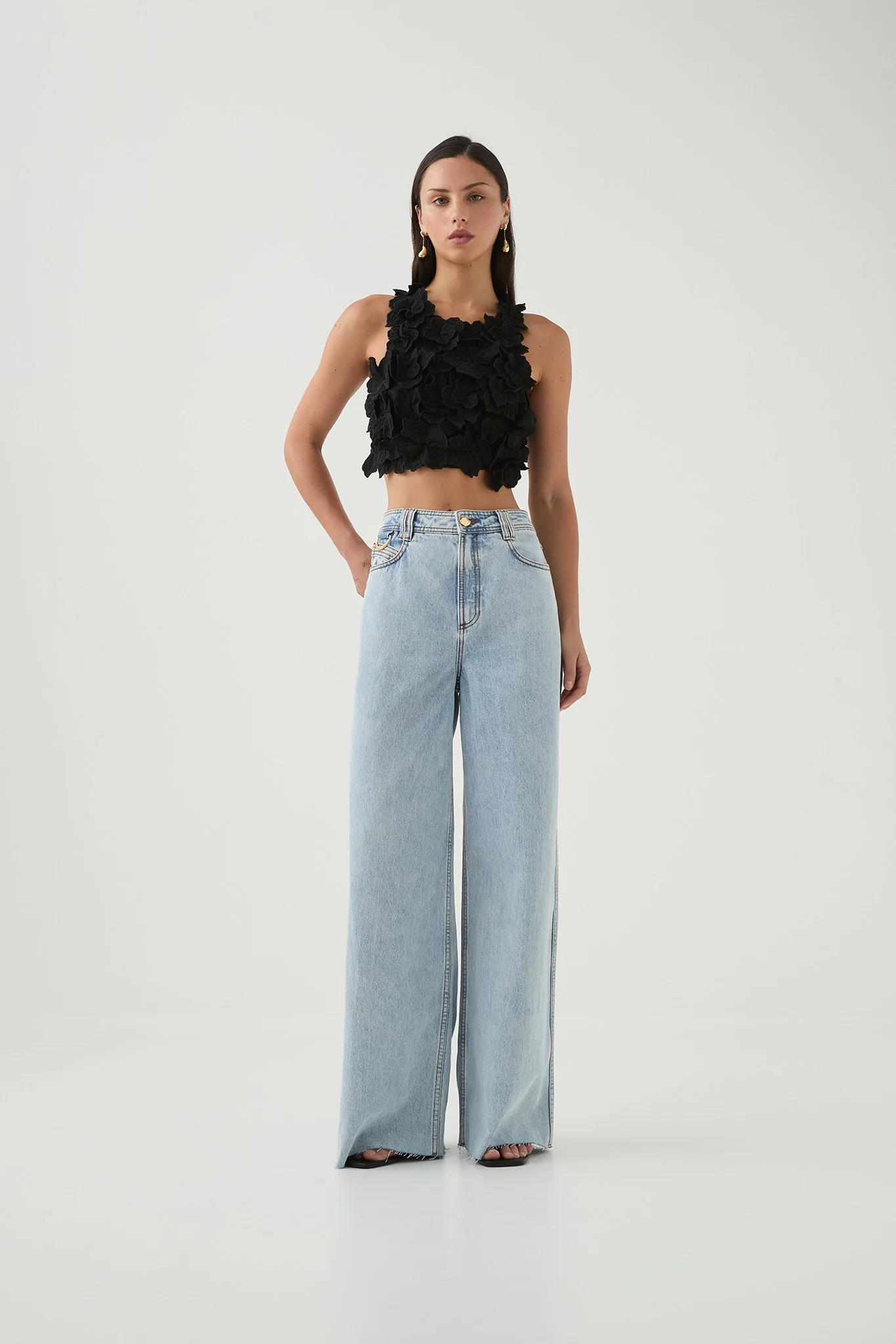 Splendour Flower Shell Top