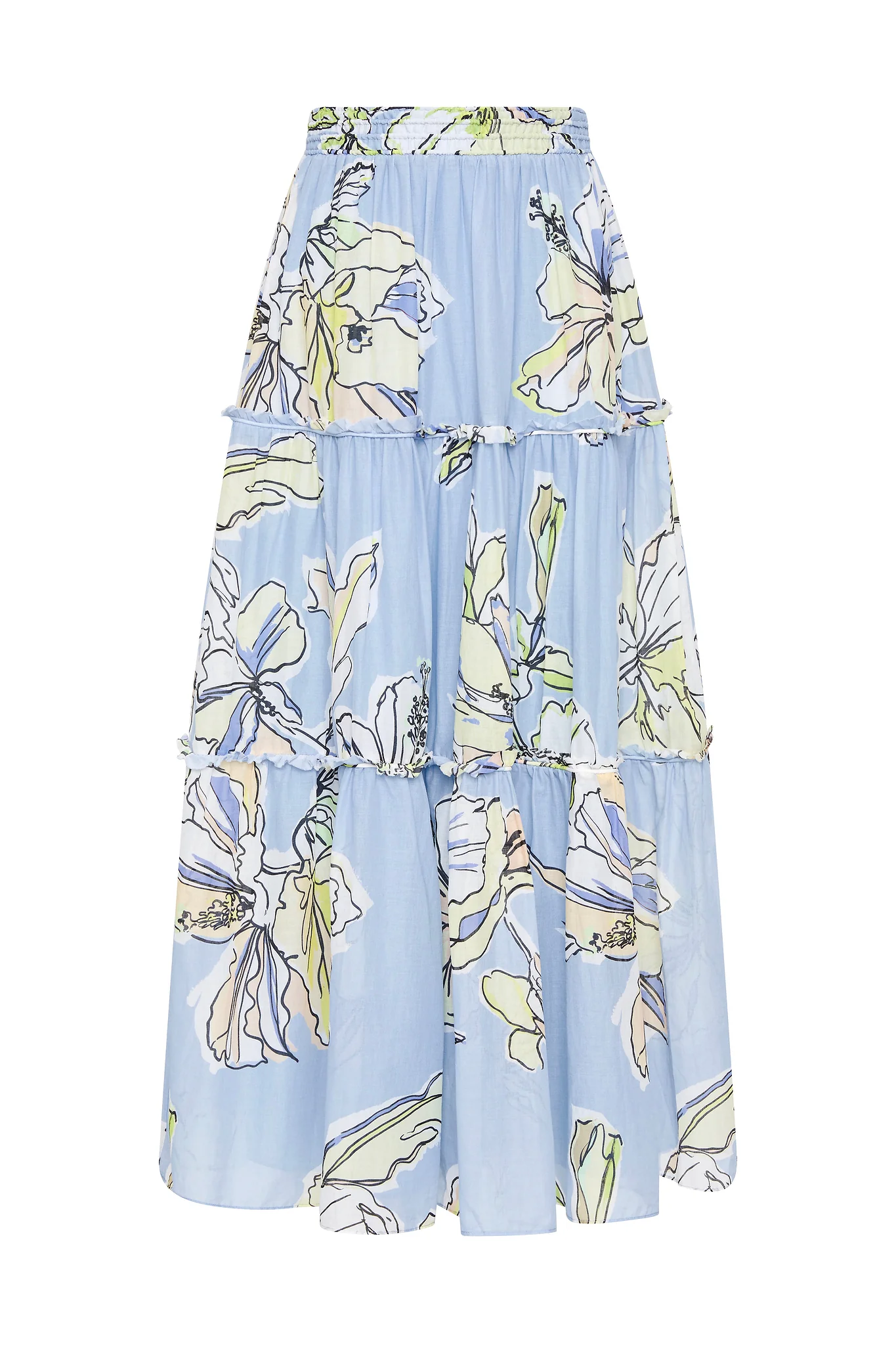 Romantica Voile Midi Skirt