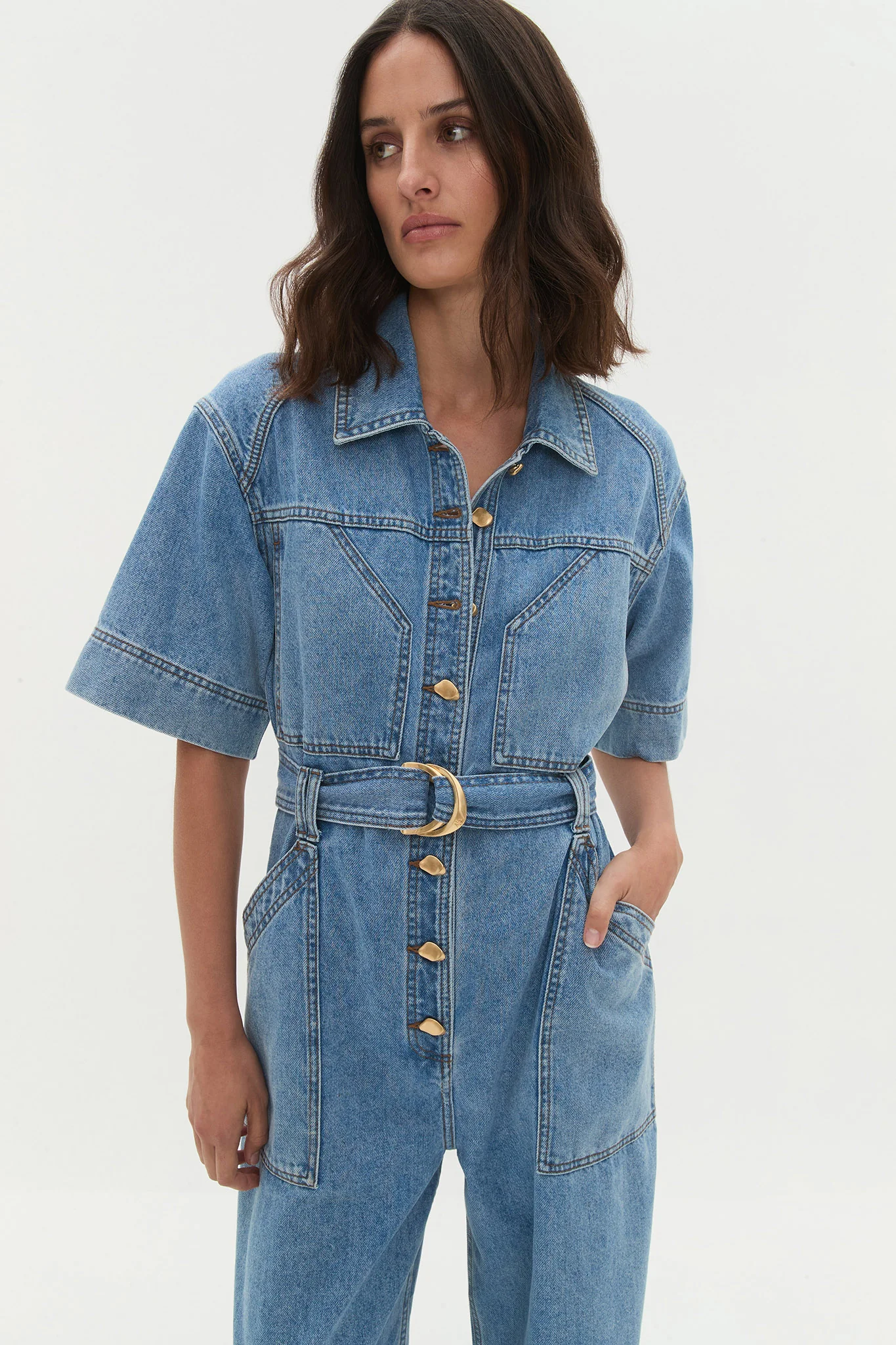 Lane Denim Jumpsuit