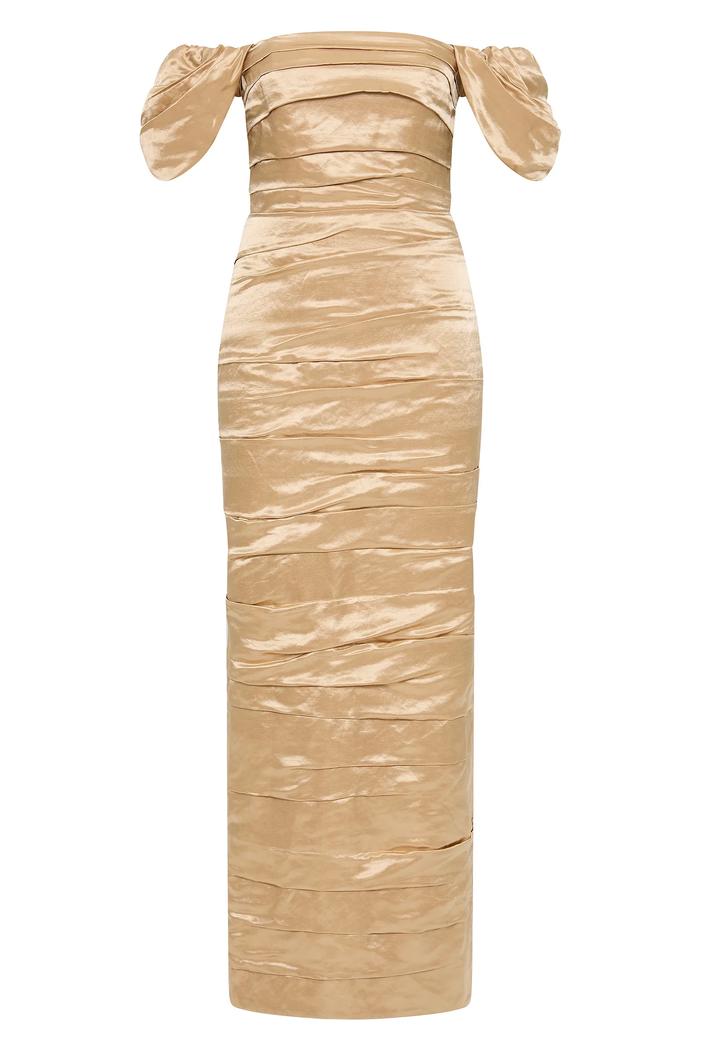Zara Gathered Maxi Dress