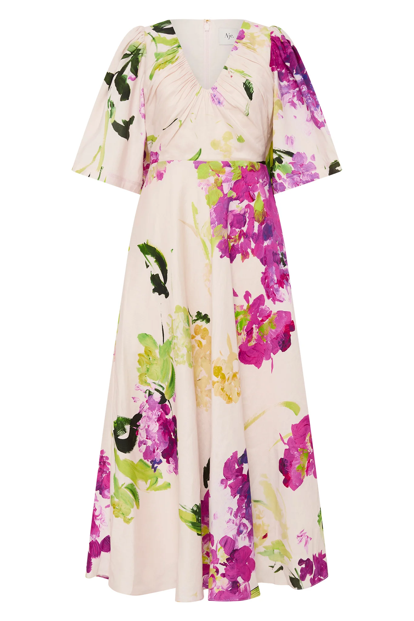 Gilda Bell Sleeve Midi Dress