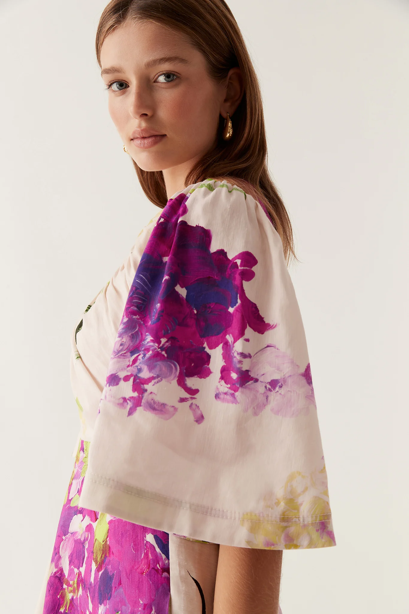 Gilda Bell Sleeve Midi Dress
